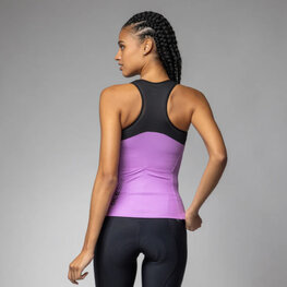 ALÉ Ärmelloses Fahrradtrikot - COLOR BLOCK PRAGMA - Rosa/Schwarz