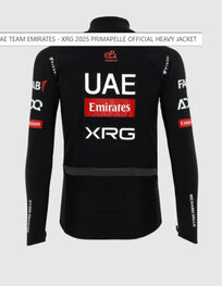 PISSEI Fahrrad-Thermojacke - UAE TEAM EMIRATES - XRG 2025 GIACCA PRIMAPELLE OFFICIAL - Schwarz