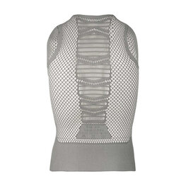Q36.5 Ärmelloses Fahrrad-Shirt - BASE LAYER 0 MESH - Grau