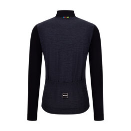 SANTINI Langarm Fahrradtrikot für den Sommer - UCI WORLD CHAMPION - Schwarz