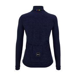 SANTINI Langarm Fahrradtrikot für den Winter - UCI OFFICIAL W - Blau