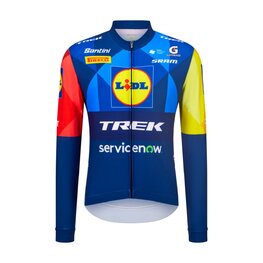 SANTINI Langarm Fahrradtrikot für den Sommer - LIDL TREK - LONG-SLEEVE JERSEY
