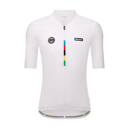 SANTINI Kurzarm Fahrradtrikot - UCI WORLD CHAMPION - Weiß