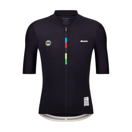 SANTINI Kurzarm Fahrradtrikot - UCI WORLD CHAMPION - Schwarz
