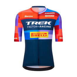 SANTINI Kurzarm Fahrradtrikot - TREK FACTORY RACING 2025 - mehrfarbig