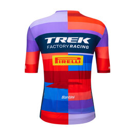 SANTINI Kurzarm Fahrradtrikot - TREK FACTORY RACING 2025 - mehrfarbig