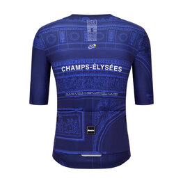 SANTINI Kurzarm Fahrradtrikot - TDF ARRIVÉE ARC DE TRIOMPHE - Blau