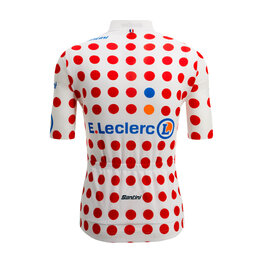 SANTINI Kurzarm Fahrradtrikot - TOUR DE FRANCE - POLKA DOT JERSEY - mehrfarbig