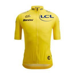 SANTINI Kurzarm Fahrradtrikot - TOUR DE FRANCE - YELLOW JERSEY - Gelb