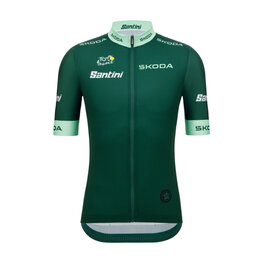 SANTINI Kurzarm Fahrradtrikot - TOUR DE FRANCE - GREEN JERSEY - Grün