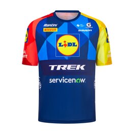 SANTINI Kurzarm Fahrrad-Shirt - LIDL TREK - TECHNICAL T-SHIRT