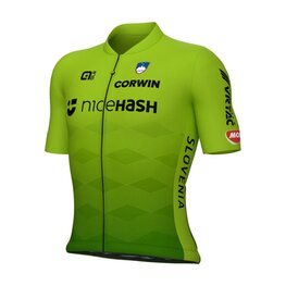 ALÉ Kurzarm Fahrradtrikot - SLOVENIAN FEDERATION PRIME 2024 - Grün