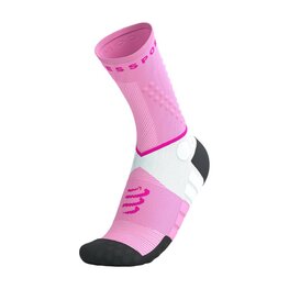COMPRESSPORT Klassische Fahrradsocken - ULTRA TRAIL SOCKS V2.0 - Rosa