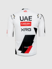 PISSEI Kurzarm Fahrradtrikot - UAE TEAM EMIRATES - XRG 2026 REPLICA - Weiß/Schwarz/Rot