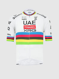 PISSEI Kurzarm Fahrradtrikot - TADEJ POGACAR WORLD CHAMP REPLICA - Weiß
