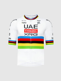 PISSEI Kurzarm Fahrradtrikot - TADEJ POGACAR WORLD CHAMP REPLICA - Weiß