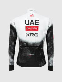 PISSEI Langarm Fahrradtrikot für den Winter - UAE TEAM EMIRATES - XRG 2025 REPLICA - Weiß/Schwarz