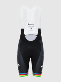 PISSEI Kurze Fahrradhose mit Trägern - TADEJ POGACAR WORLD CHAMP REPLICA - Schwarz