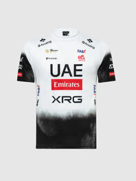 PISSEI Kurzarm Fahrrad-Shirt - UAE TEAM EMIRATES 2025  - Weiß/Schwarz