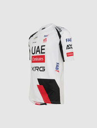 PISSEI Kurzarm Fahrrad-Shirt - UAE TEAM EMIRATES - XRG 2026  - Weiß/Schwarz/Rot