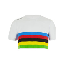 SANTINI Kurzarm Fahrrad-Shirt - UCI OFFICIAL WORLD CHAMPION KID - mehrfarbig