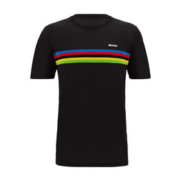 SANTINI Kurzarm Fahrrad-Shirt - UCI WORLD CHAMPION - Schwarz