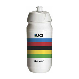 SANTINI Fahrrad-Wasserflasche - UCI - Weiß/mehrfarbig