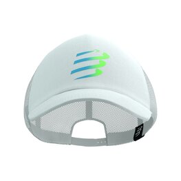 COMPRESSPORT Fahrradmütze - TRUCKER CUP - Weiß/Blau/Grün