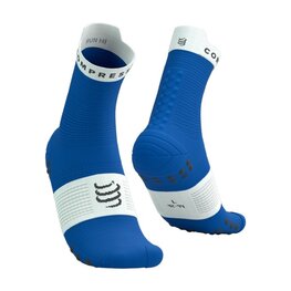 COMPRESSPORT Klassische Fahrradsocken - PRO RACING SOCKS V4.0 RUN - Blau