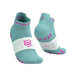 COMPRESSPORT Knöchelhohe Fahrradsocken - PRO RACING SOCKS V4.0 RUN - Türkis