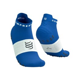COMPRESSPORT Knöchelhohe Fahrradsocken - PRO RACING SOCKS V4.0 RUN - Blau
