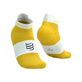 COMPRESSPORT Knöchelhohe Fahrradsocken - PRO RACING SOCKS V4.0 RUN - Gelb
