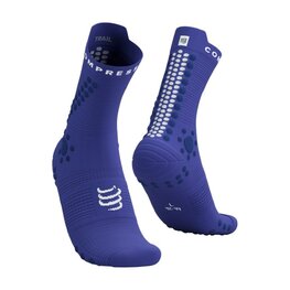 COMPRESSPORT Klassische Fahrradsocken - PRO RACING SOCKS V4.0 TRAIL - Blau