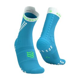 COMPRESSPORT Klassische Fahrradsocken - PRO RACING SOCKS V4.0 TRAIL - Blau