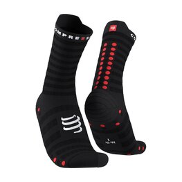 COMPRESSPORT Klassische Fahrradsocken - PRO RACING SOCKS V4.0 ULTRALIGHT RUN - Schwarz