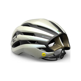 MET Fahrradhelm - TRENTA 3K MIPS - Elfenbein/Gold