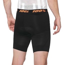 100% SPEEDLAB Fahrrad-Boxershorts - CRUX - Schwarz