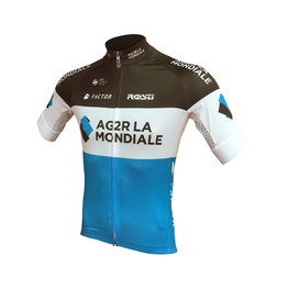 ROSTI Kurzarm Fahrradtrikot - AG2R 2018 - Blau/Weiß/Schwarz