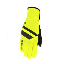 AGU Langfinger-Fahrradhandschuhe - WINDPROOF - Schwarz/Gelb