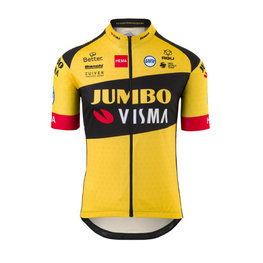 AGU Kurzarm Fahrradtrikot - JUMBO-VISMA '20 KIDS - Gelb/Schwarz