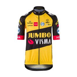 AGU Kurzarm Fahrradtrikot - JUMBO-VISMA '21 KIDS - Gelb/Schwarz