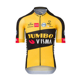 AGU Kurzarm Fahrradtrikot - JUMBO-VISMA 2021 - Schwarz/Gelb