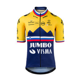AGU Kurzarm Fahrradtrikot - JUMBO-VISMA 2021 - Blau/Gelb