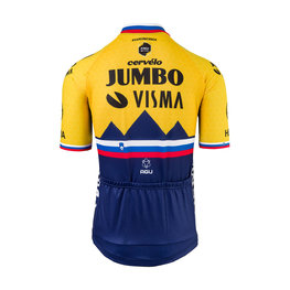 AGU Kurzarm Fahrradtrikot - JUMBO-VISMA 2021 - Blau/Gelb