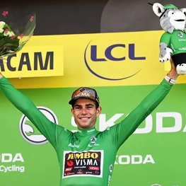 AGU Fingerlose Fahrradhandschuhe - JUMBO-VISMA 2022 - Grün