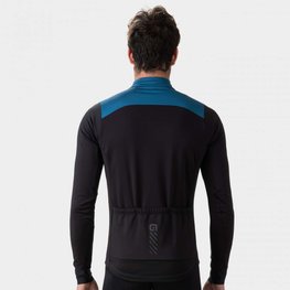 ALÉ Fahrrad-Thermojacke - FONDO 2.0 SOLID - Blau/Schwarz