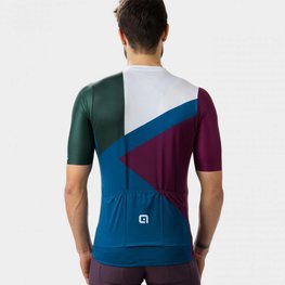 ALÉ Kurzarm Fahrradtrikot - NEXT - Grün/bordeaux/Weiß/Blau