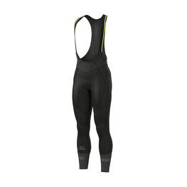 ALÉ Lange Fahrradhose mit Trägern - NORDIC THERMOWIND - Schwarz