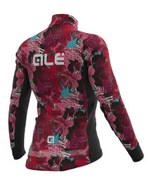 ALÉ Langarm Fahrradtrikot für den Winter - AMAZZONIA LADY WNT - Schwarz/Rosa