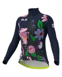 ALÉ Langarm Fahrradtrikot für den Winter - PR-R CITY LADY WNT - Blau